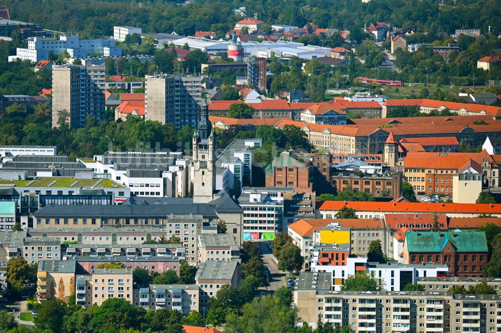 Dessau von oben - Stadtzentrum im Innenstadtbereich in Dessau im Bundesland Sachsen-Anhalt, Deutschland