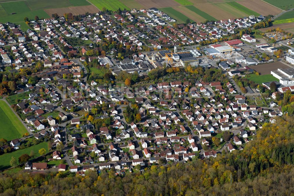 Dietenheim von oben - Stadtzentrum im Innenstadtbereich in Dietenheim im Bundesland Baden-Württemberg, Deutschland