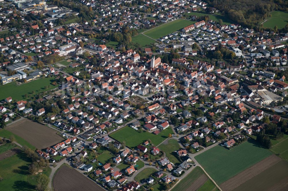 Luftbild Dietenheim - Stadtzentrum im Innenstadtbereich in Dietenheim im Bundesland Baden-Württemberg, Deutschland