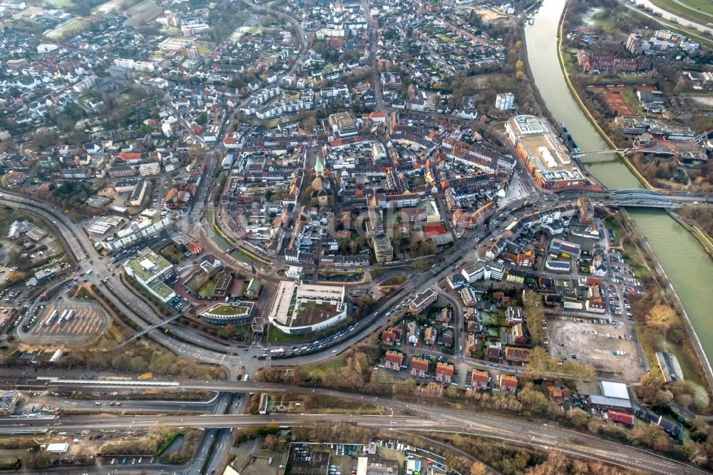 Luftaufnahme Dorsten - Stadtzentrum im Innenstadtbereich in Dorsten im Bundesland Nordrhein-Westfalen, Deutschland