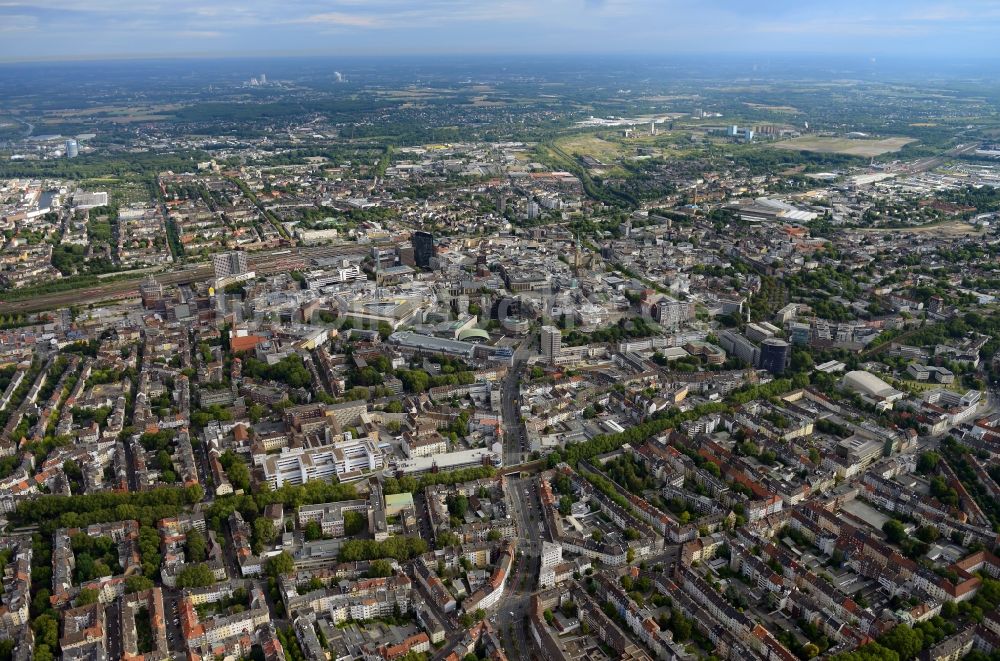 Dortmund von oben - Stadtzentrum im Innenstadtbereich in Dortmund im Bundesland Nordrhein-Westfalen