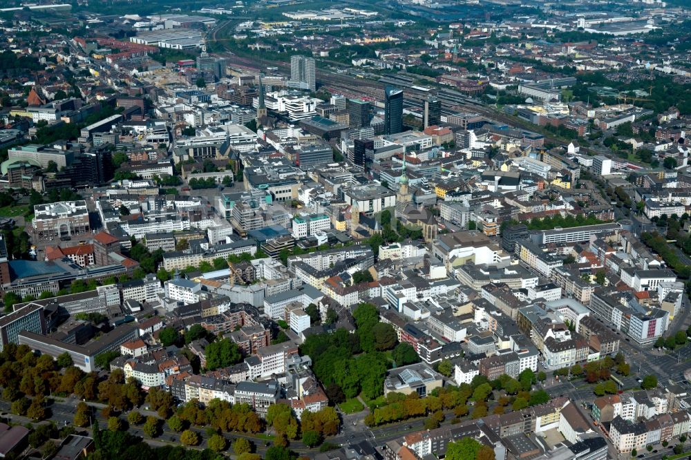 Luftbild Dortmund - Stadtzentrum im Innenstadtbereich in Dortmund im Bundesland Nordrhein-Westfalen