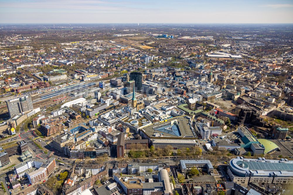 Luftbild Dortmund - Stadtzentrum im Innenstadtbereich in Dortmund im Bundesland Nordrhein-Westfalen, Deutschland