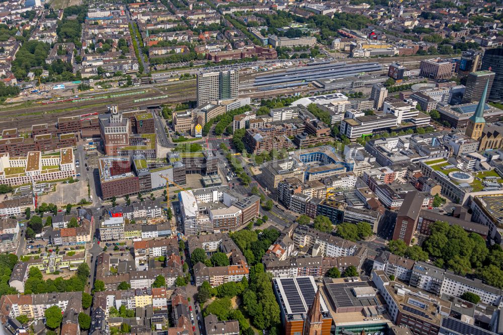 Luftbild Dortmund - Stadtzentrum im Innenstadtbereich in Dortmund im Bundesland Nordrhein-Westfalen, Deutschland