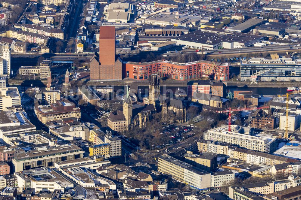 Luftaufnahme Duisburg - Stadtzentrum im Innenstadtbereich in Duisburg im Bundesland Nordrhein-Westfalen