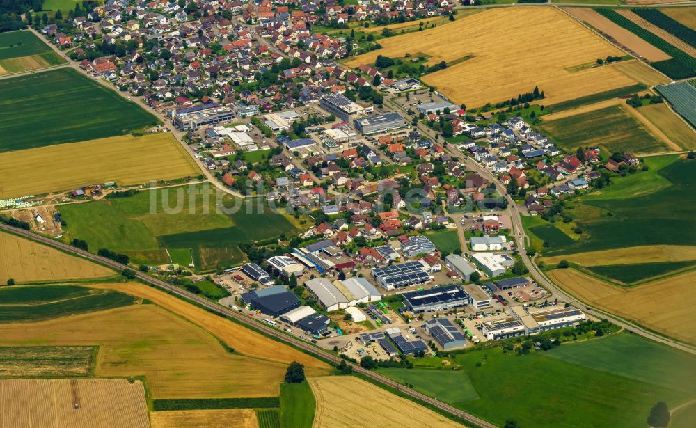 Luftbild Emmendingen - Stadtzentrum im Innenstadtbereich von Emmendingen im Bundesland Baden-Württemberg, Deutschland
