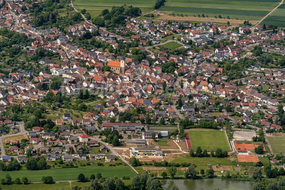 Luftaufnahme Empfingen - Stadtzentrum im Innenstadtbereich in Empfingen im Bundesland Baden-Württemberg, Deutschland