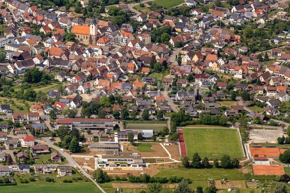 Empfingen von oben - Stadtzentrum im Innenstadtbereich in Empfingen im Bundesland Baden-Württemberg, Deutschland