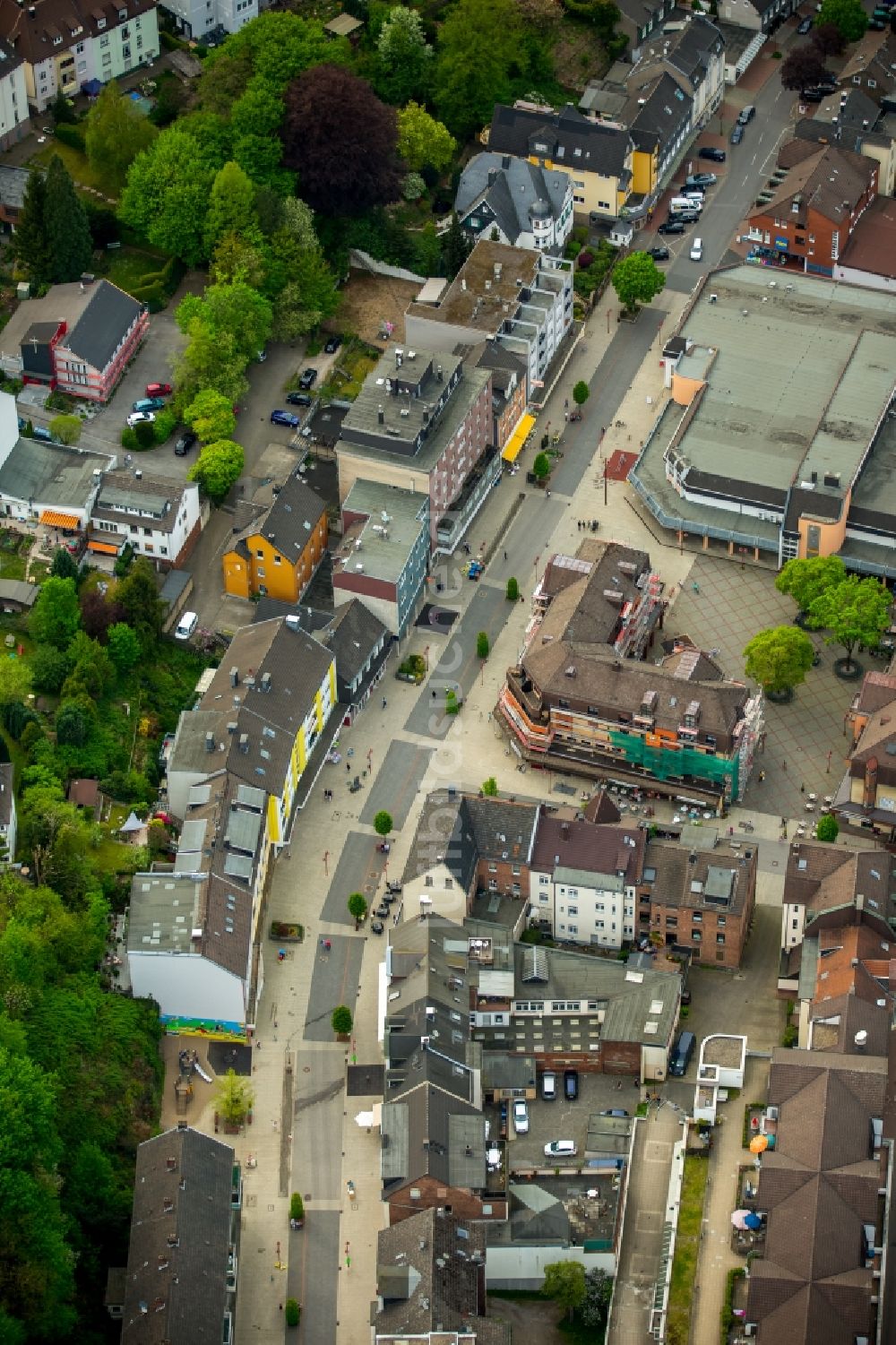 Luftbild Ennepetal - Stadtzentrum im Innenstadtbereich in Ennepetal im Bundesland Nordrhein-Westfalen