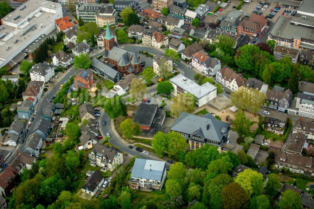 Ennepetal aus der Vogelperspektive: Stadtzentrum im Innenstadtbereich in Ennepetal im Bundesland Nordrhein-Westfalen