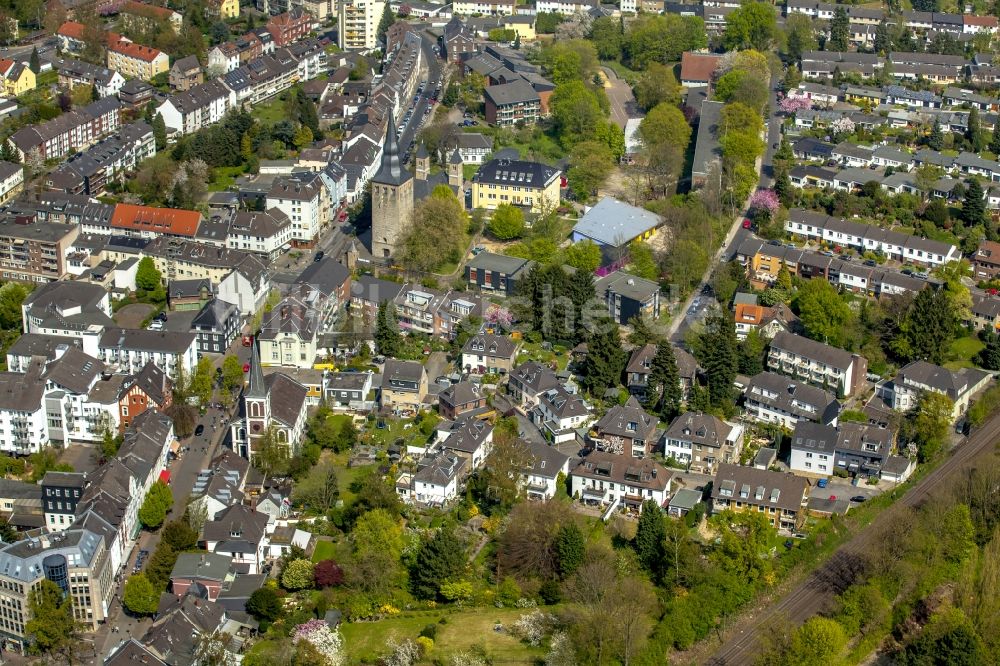 Luftbild Erkrath - Stadtzentrum im Innenstadtbereich in Erkrath im Bundesland Nordrhein-Westfalen