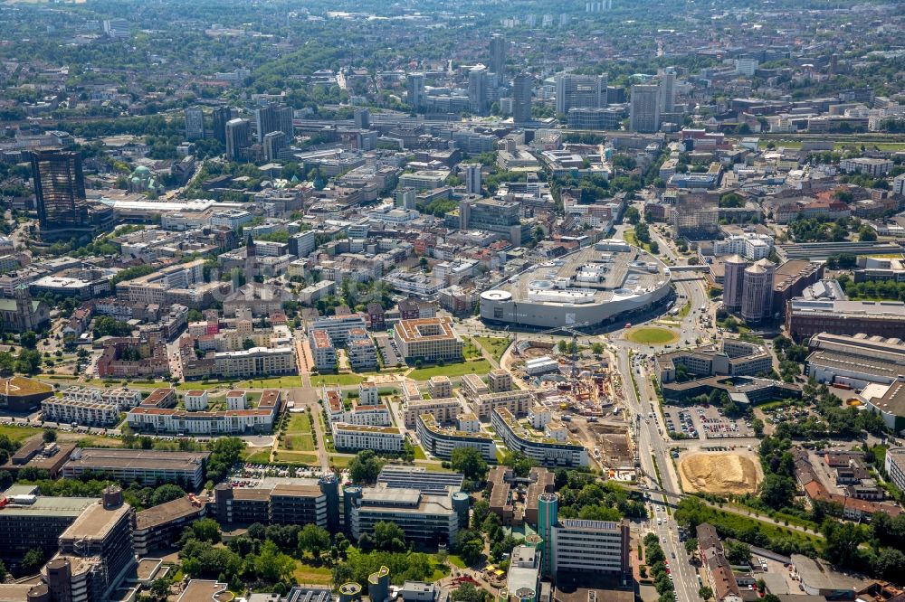 Luftbild Essen - Stadtzentrum im Innenstadtbereich in Essen im Bundesland Nordrhein-Westfalen