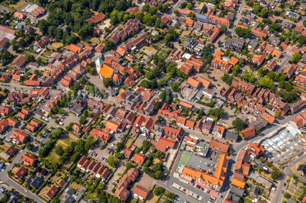 Everswinkel von oben - Stadtzentrum im Innenstadtbereich in Everswinkel im Bundesland Nordrhein-Westfalen, Deutschland