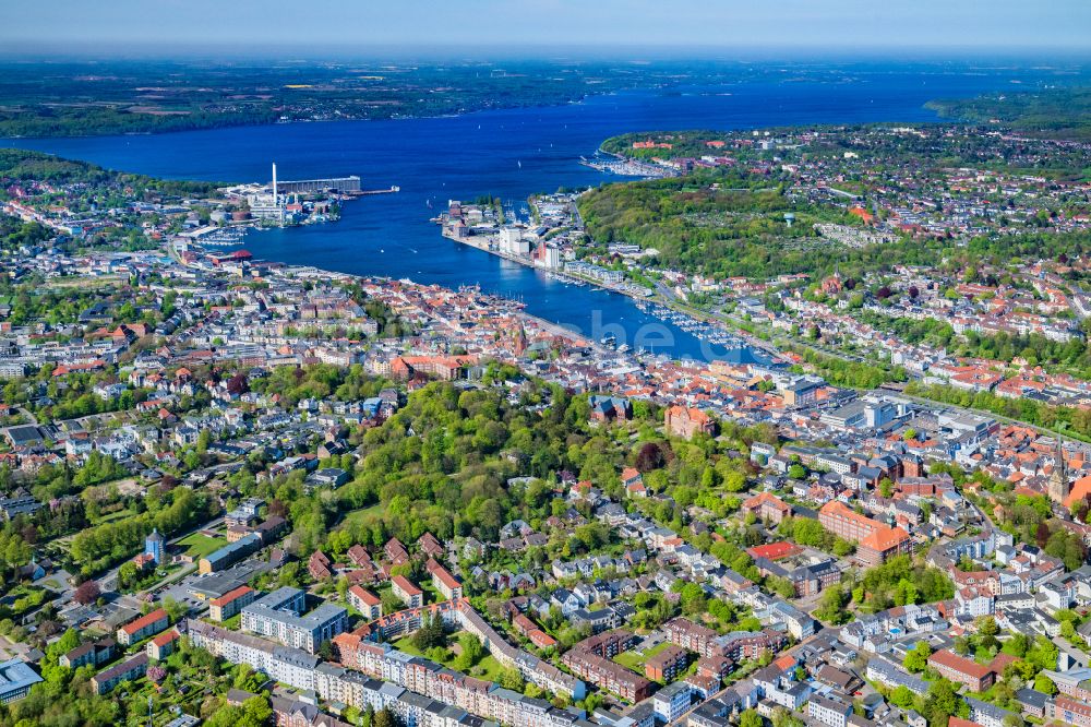 Luftbild Flensburg - Stadtzentrum im Innenstadtbereich in Flensburg im Bundesland Schleswig-Holstein