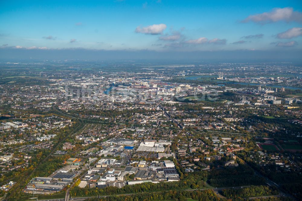 Luftaufnahme Furth-Mitte - Stadtzentrum im Innenstadtbereich in Furth-Mitte im Bundesland Nordrhein-Westfalen, Deutschland