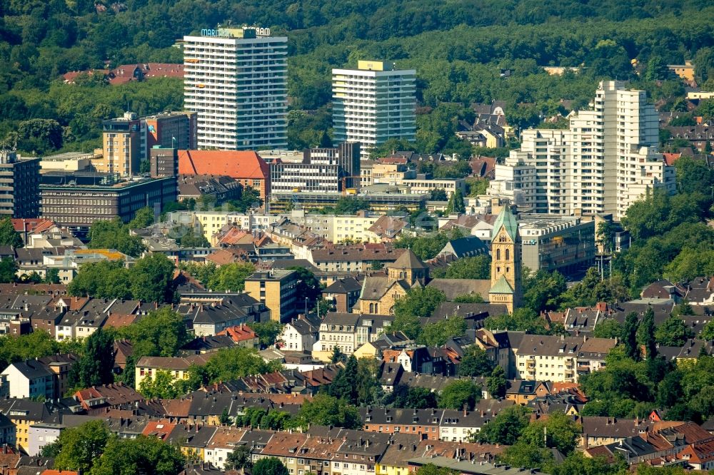 Gelsenkirchen von oben - Stadtzentrum im Innenstadtbereich in Gelsenkirchen im Bundesland Nordrhein-Westfalen