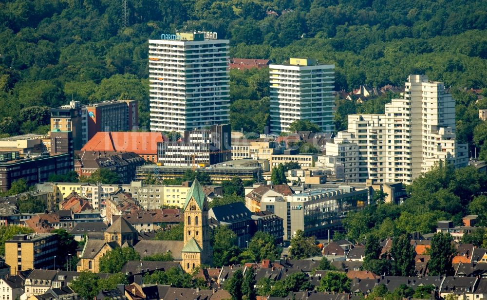 Luftbild Gelsenkirchen - Stadtzentrum im Innenstadtbereich in Gelsenkirchen im Bundesland Nordrhein-Westfalen