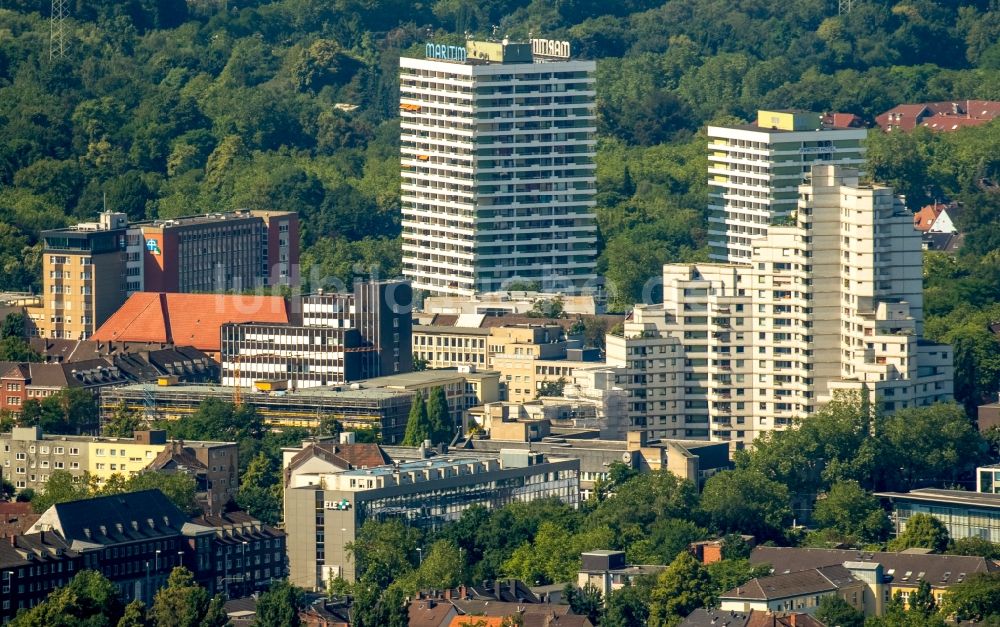 Gelsenkirchen von oben - Stadtzentrum im Innenstadtbereich in Gelsenkirchen im Bundesland Nordrhein-Westfalen