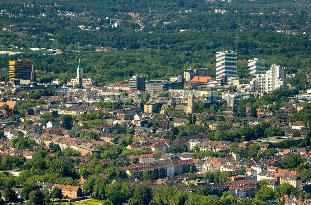 Luftbild Gelsenkirchen - Stadtzentrum im Innenstadtbereich in Gelsenkirchen im Bundesland Nordrhein-Westfalen