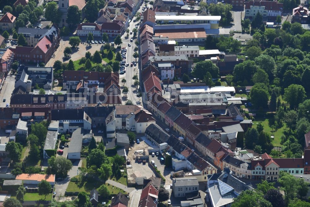 Luftbild Genthin - Stadtzentrum im Innenstadtbereich in Genthin im Bundesland Sachsen-Anhalt