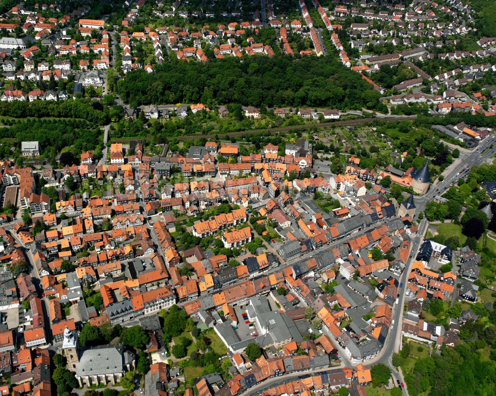 Georgenberg aus der Vogelperspektive: Stadtzentrum im Innenstadtbereich in Georgenberg im Bundesland Niedersachsen, Deutschland