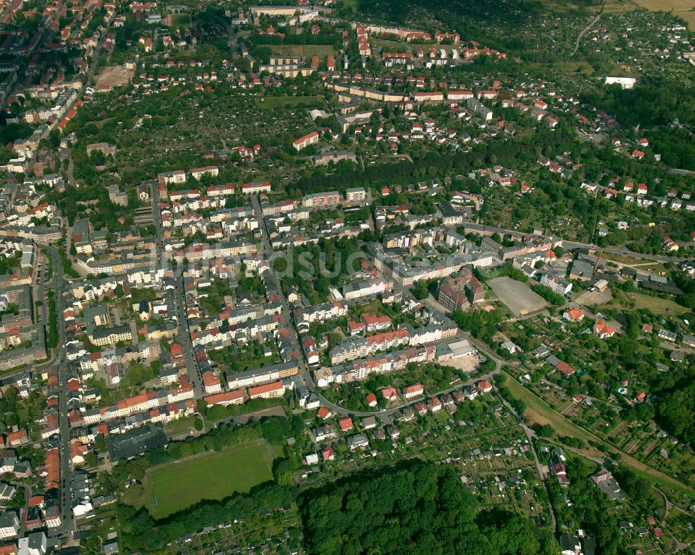 Gera von oben - Stadtzentrum im Innenstadtbereich in Gera im Bundesland Thüringen, Deutschland