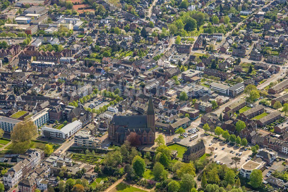 Luftaufnahme Goch - Stadtzentrum im Innenstadtbereich in Goch im Bundesland Nordrhein-Westfalen, Deutschland