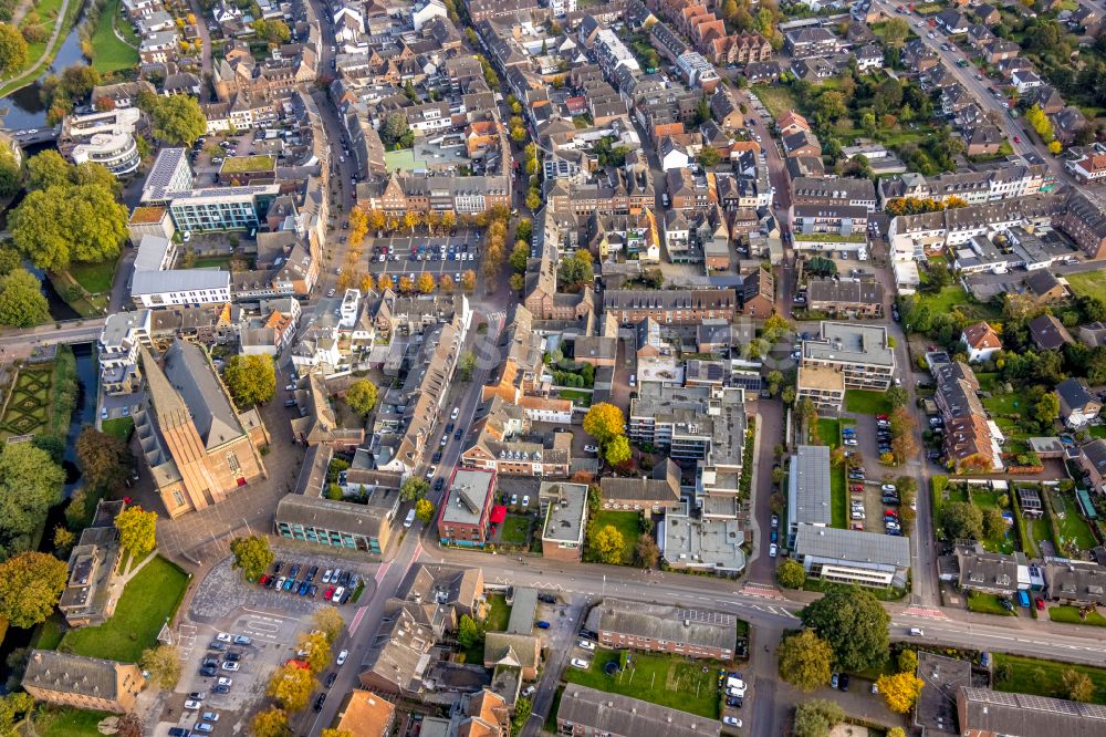 Goch von oben - Stadtzentrum im Innenstadtbereich in Goch im Bundesland Nordrhein-Westfalen, Deutschland