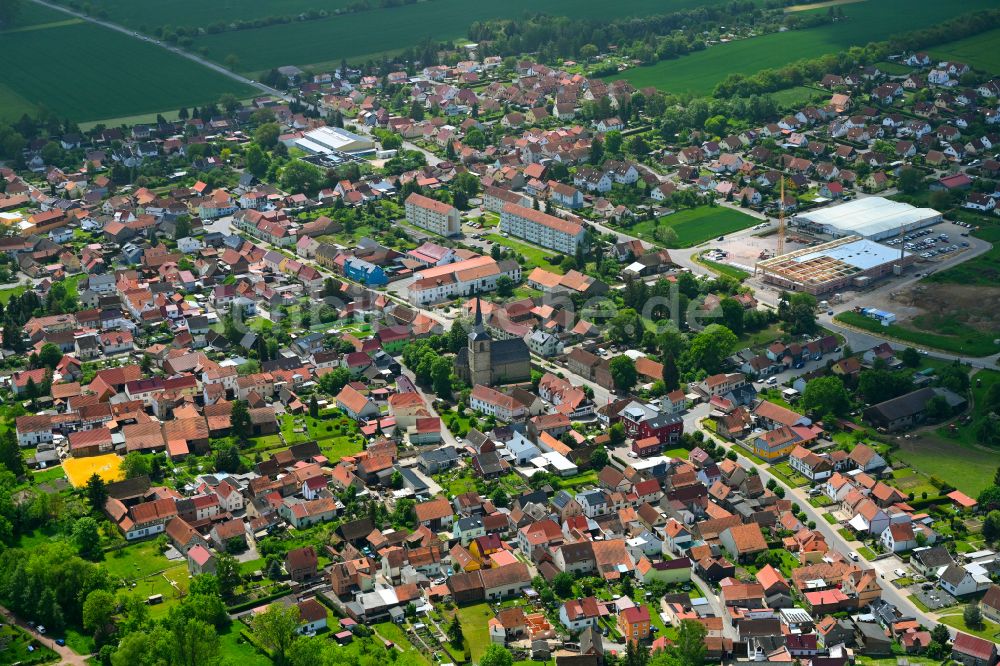 Goldbach von oben - Stadtzentrum im Innenstadtbereich in Goldbach im Bundesland Thüringen, Deutschland