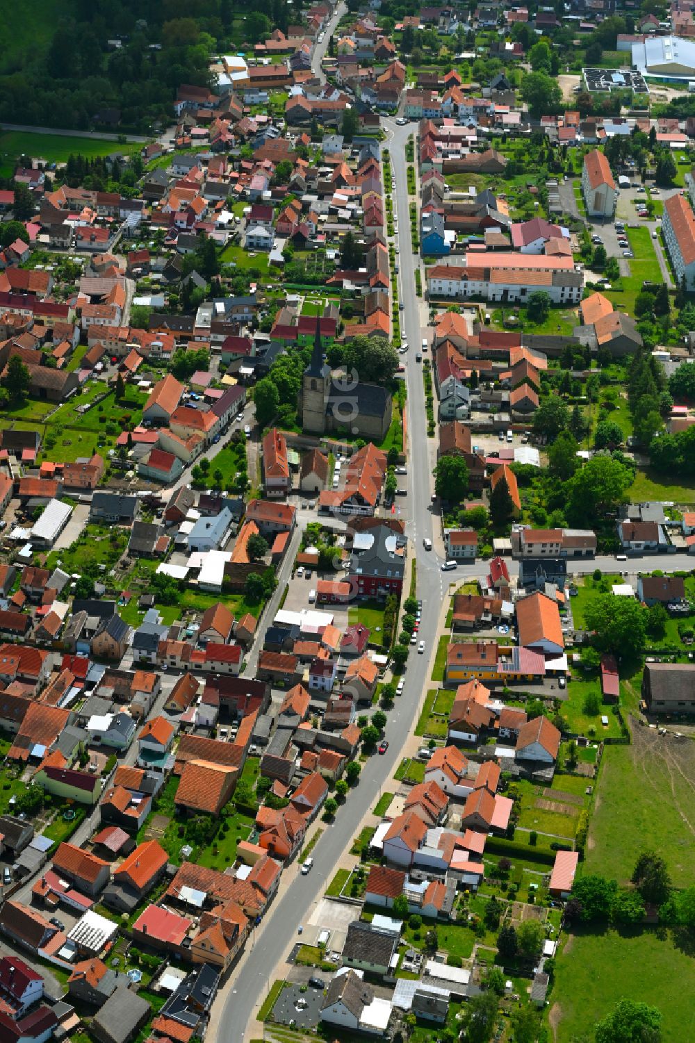 Luftbild Goldbach - Stadtzentrum im Innenstadtbereich in Goldbach im Bundesland Thüringen, Deutschland