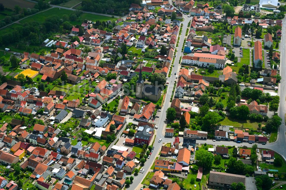 Luftaufnahme Goldbach - Stadtzentrum im Innenstadtbereich in Goldbach im Bundesland Thüringen, Deutschland