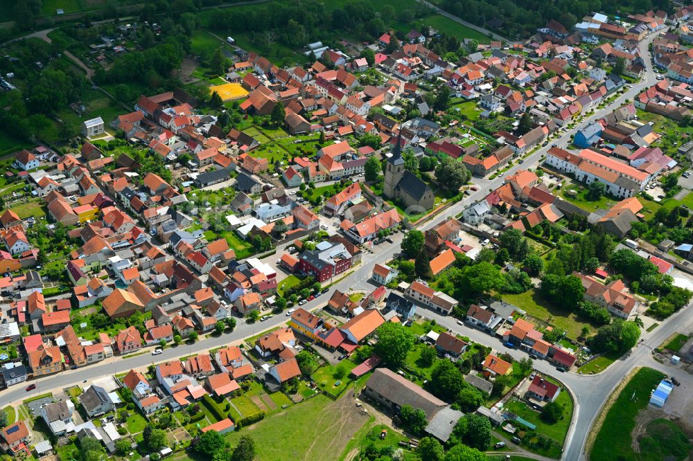 Goldbach von oben - Stadtzentrum im Innenstadtbereich in Goldbach im Bundesland Thüringen, Deutschland