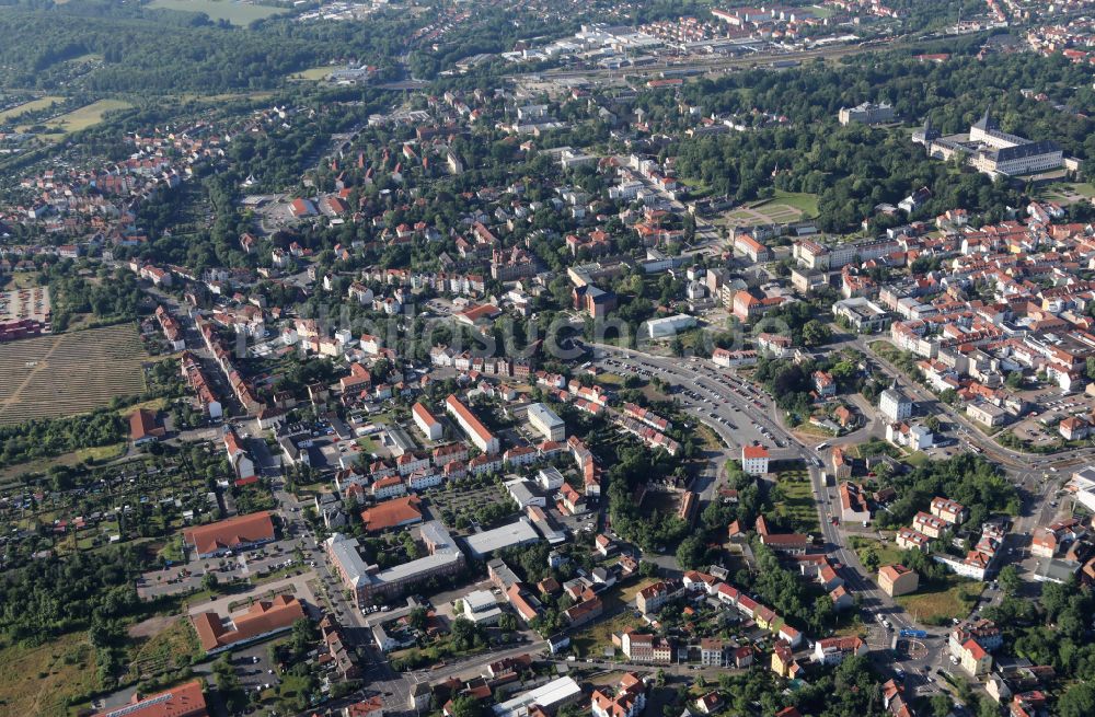 Luftaufnahme Gotha - Stadtzentrum im Innenstadtbereich in Gotha im Bundesland Thüringen, Deutschland