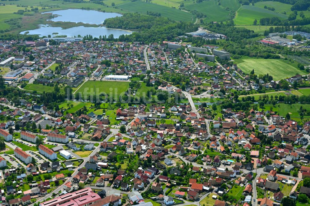 Luftbild Grumbach - Stadtzentrum im Innenstadtbereich in Grumbach im Bundesland Thüringen, Deutschland