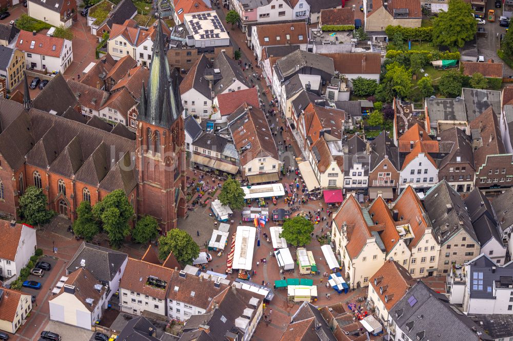 Haltern am See aus der Vogelperspektive: Stadtzentrum im Innenstadtbereich in Haltern am See im Bundesland Nordrhein-Westfalen, Deutschland