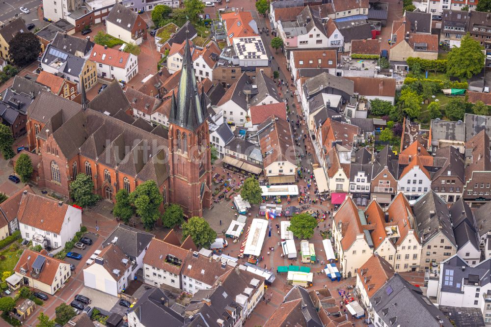 Luftaufnahme Haltern am See - Stadtzentrum im Innenstadtbereich in Haltern am See im Bundesland Nordrhein-Westfalen, Deutschland