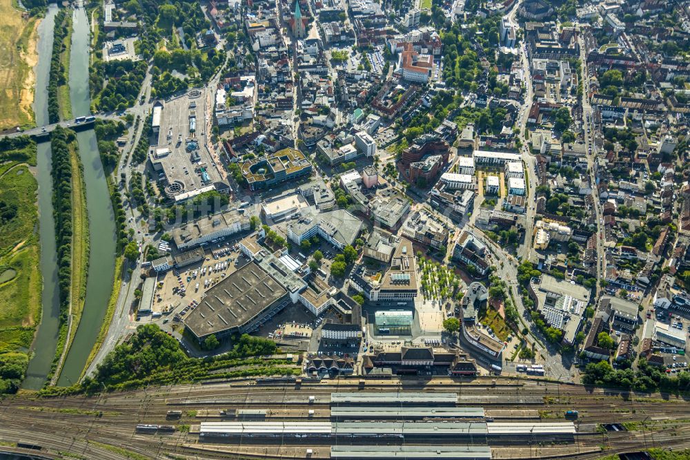 Luftbild Hamm-Heessen - Stadtzentrum im Innenstadtbereich in Heessen im Bundesland Nordrhein-Westfalen, Deutschland