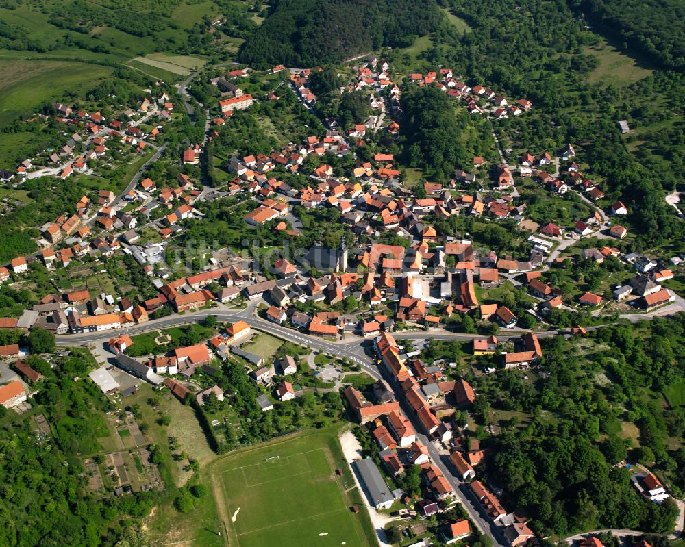 Heimburg aus der Vogelperspektive: Stadtzentrum im Innenstadtbereich in Heimburg im Bundesland Sachsen-Anhalt, Deutschland