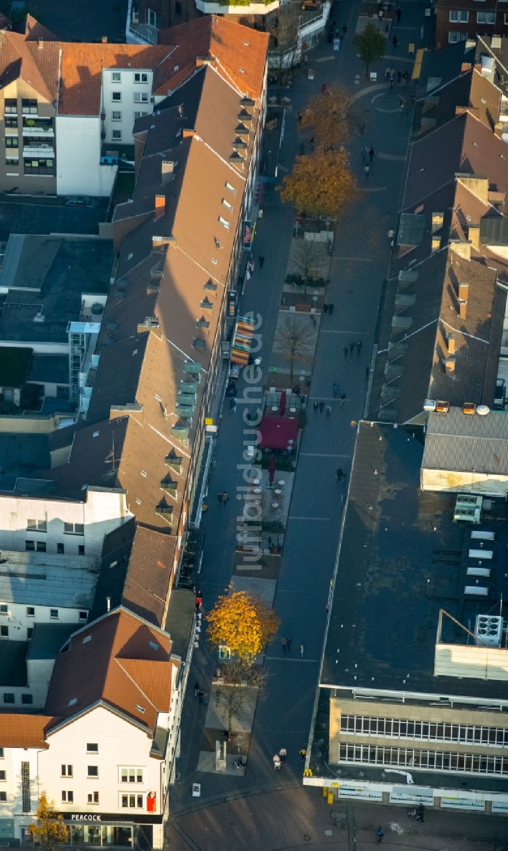 Luftaufnahme Gladbeck - Stadtzentrum im Innenstadtbereich Hochstraße in Gladbeck im Bundesland Nordrhein-Westfalen