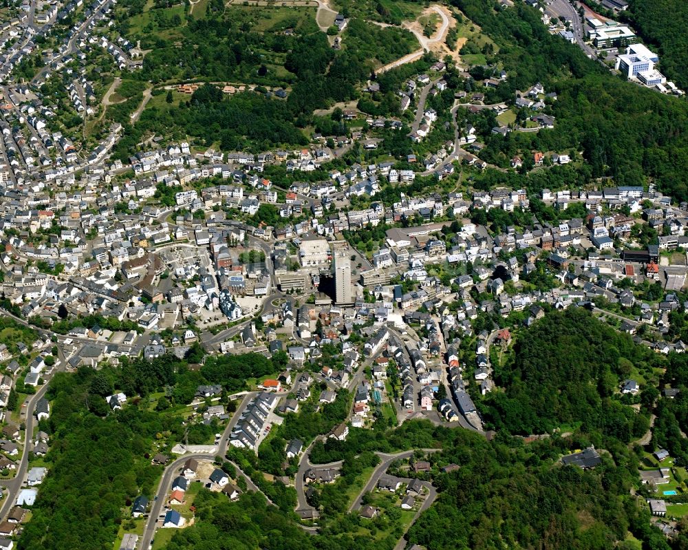 Luftbild Idar - Stadtzentrum im Innenstadtbereich in Idar im Bundesland Rheinland-Pfalz, Deutschland