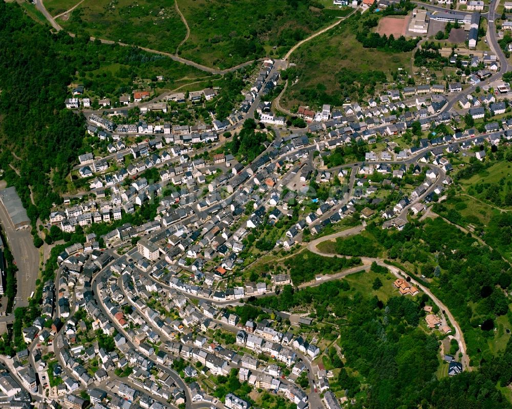 Luftaufnahme Idar - Stadtzentrum im Innenstadtbereich in Idar im Bundesland Rheinland-Pfalz, Deutschland