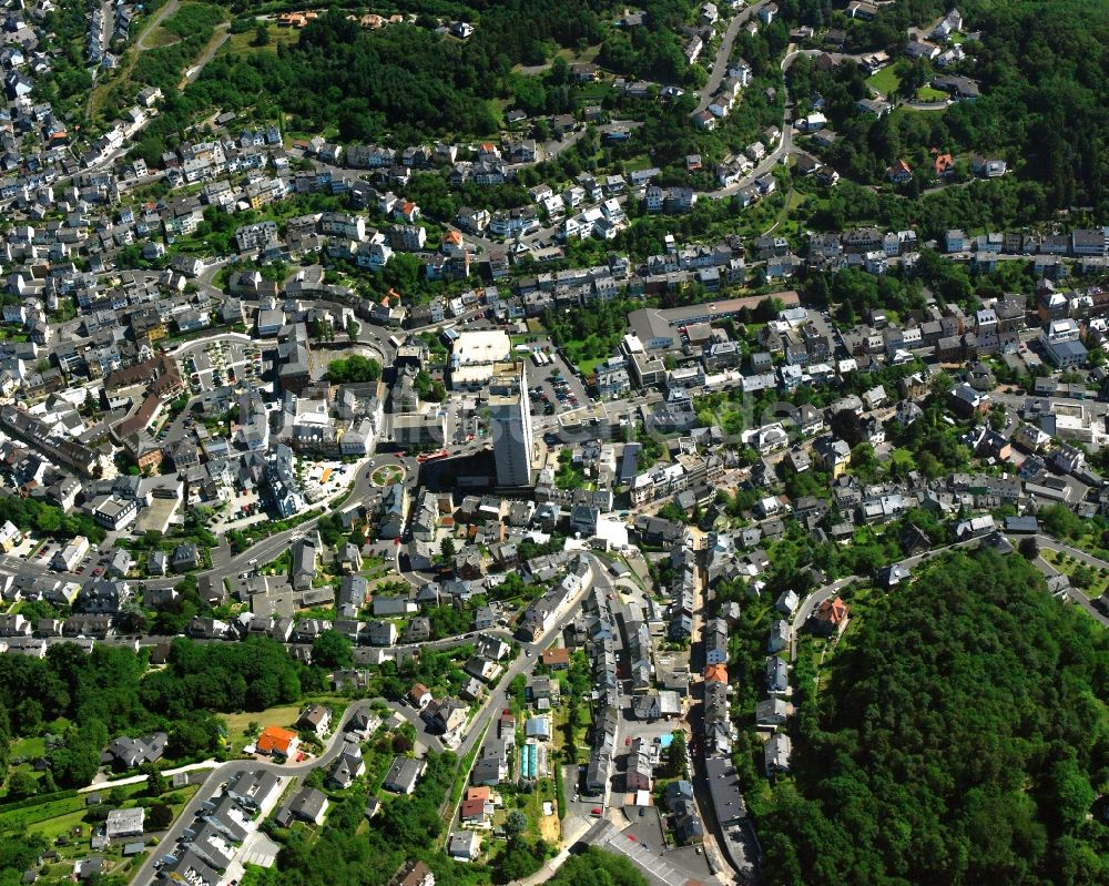 Idar aus der Vogelperspektive: Stadtzentrum im Innenstadtbereich in Idar im Bundesland Rheinland-Pfalz, Deutschland