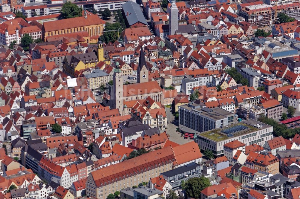 Ingolstadt von oben - Stadtzentrum im Innenstadtbereich in Ingolstadt im Bundesland Bayern