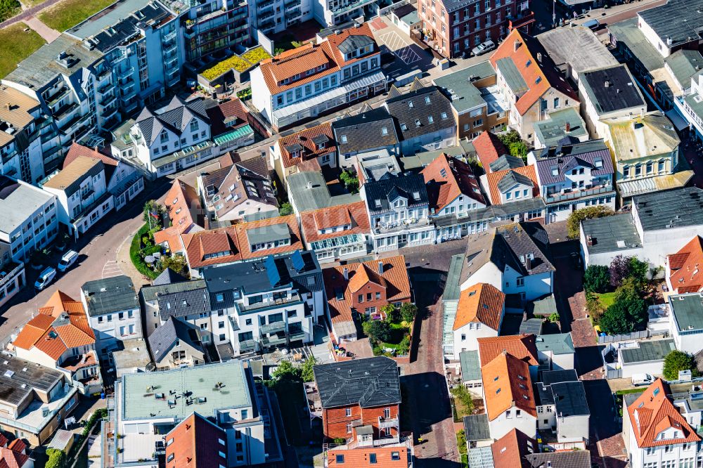 Norderney aus der Vogelperspektive: Stadtzentrum im Innenstadtbereich auf der Insel Norderney im Bundesland Niedersachsen, Deutschland