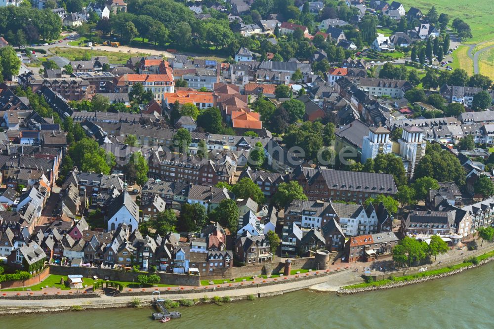 Kalkar aus der Vogelperspektive: Stadtzentrum im Innenstadtbereich in Kalkar im Bundesland Nordrhein-Westfalen, Deutschland