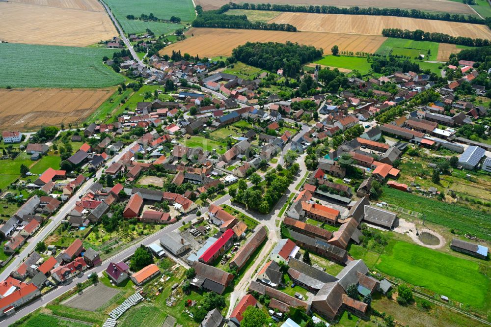 Luftbild Karow - Stadtzentrum im Innenstadtbereich in Karow im Bundesland Sachsen-Anhalt, Deutschland