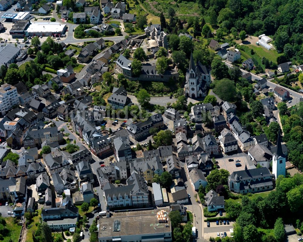 Luftbild Kastellaun - Stadtzentrum im Innenstadtbereich in Kastellaun im Bundesland Rheinland-Pfalz