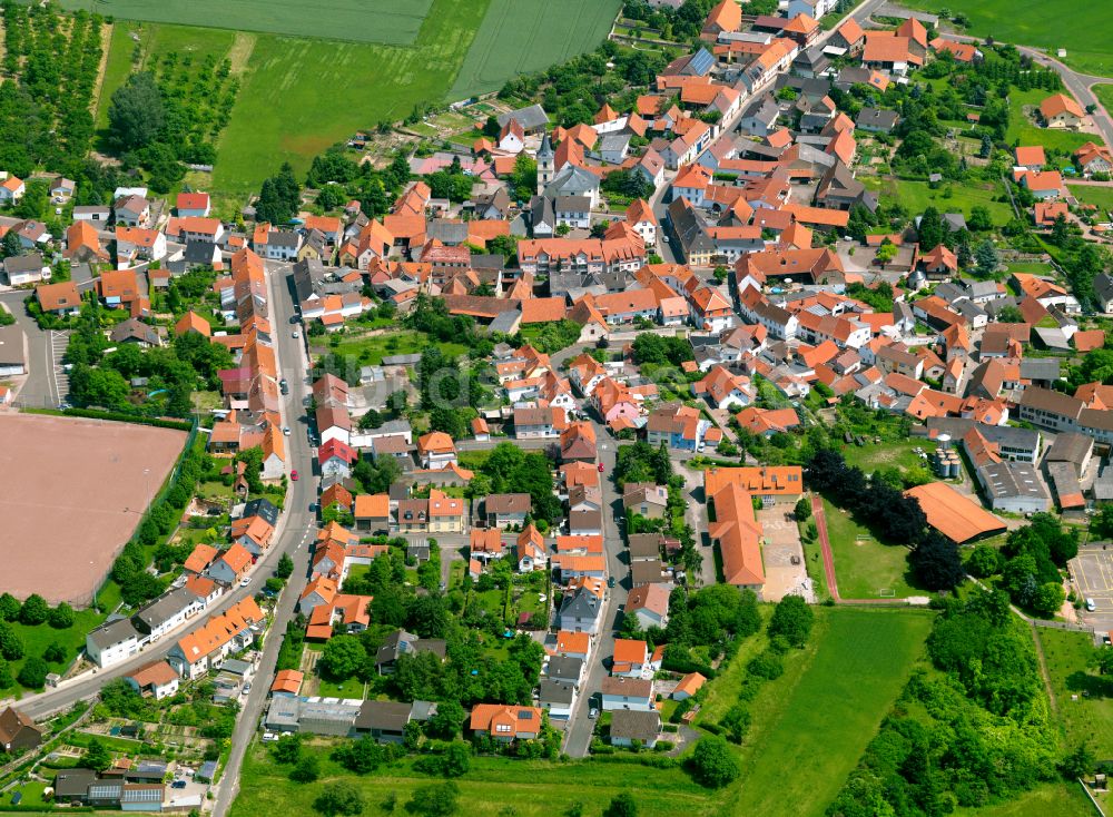 Kerzenheim von oben - Stadtzentrum im Innenstadtbereich in Kerzenheim im Bundesland Rheinland-Pfalz, Deutschland