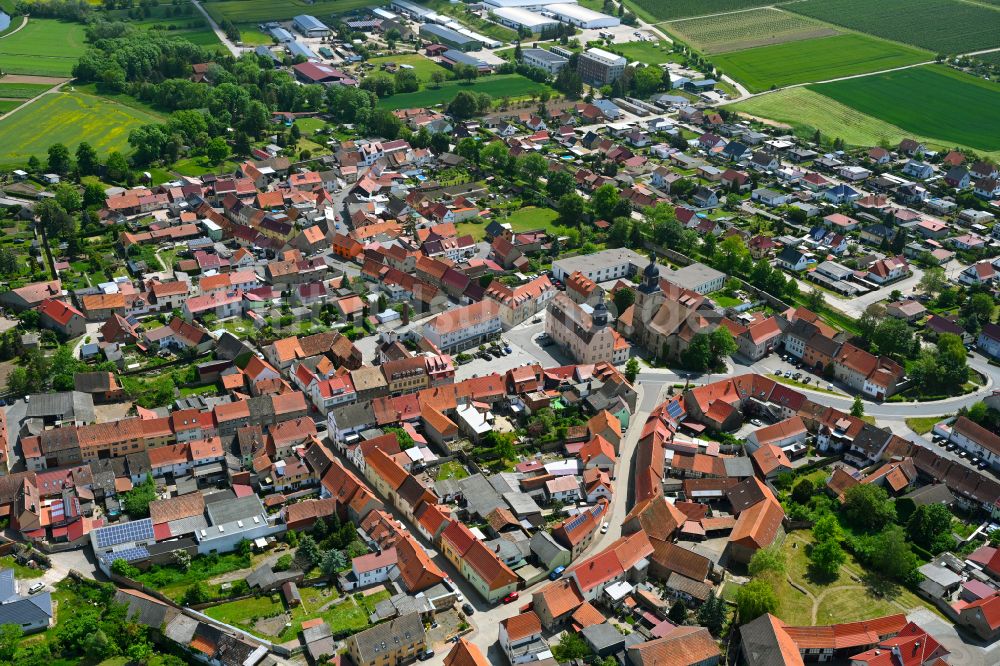 Luftbild Kindelbrück - Stadtzentrum im Innenstadtbereich in Kindelbrück im Bundesland Thüringen, Deutschland