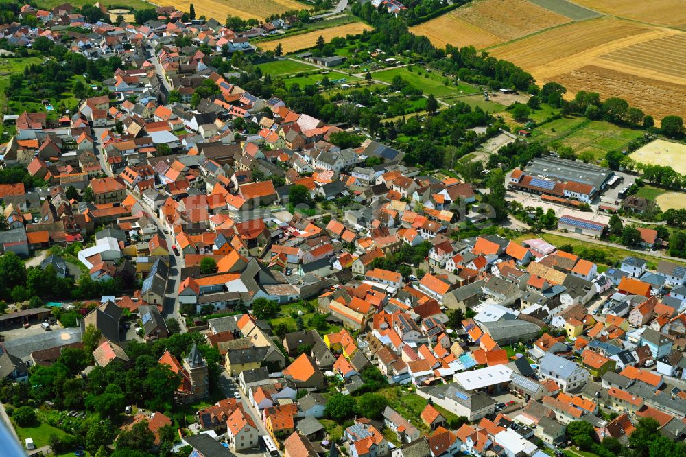 Kolonie von oben - Stadtzentrum im Innenstadtbereich in Kolonie im Bundesland Rheinland-Pfalz, Deutschland